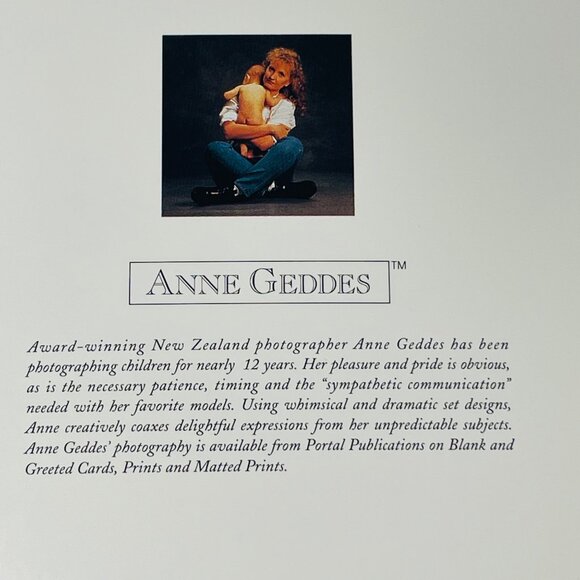 Anne Geddes Vintage Baby In Daisies Blank Greeting Card Recycled Paper Envelope - Picture 4 of 9